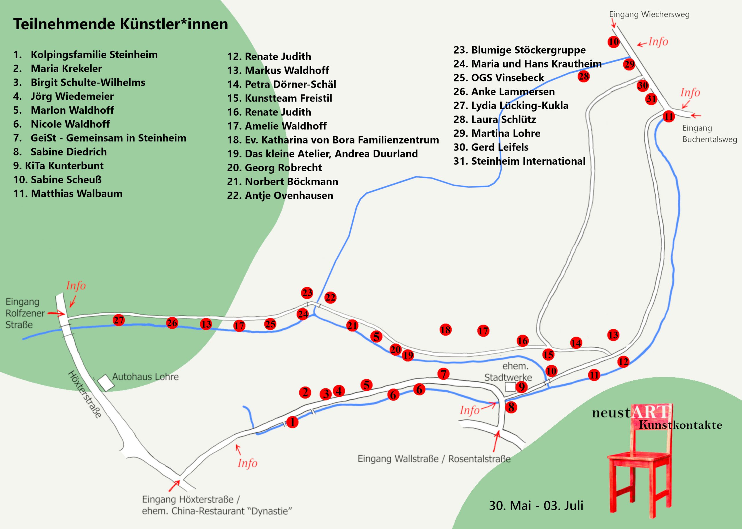 neustART Kunstkontakte 2021 - Flyer innen