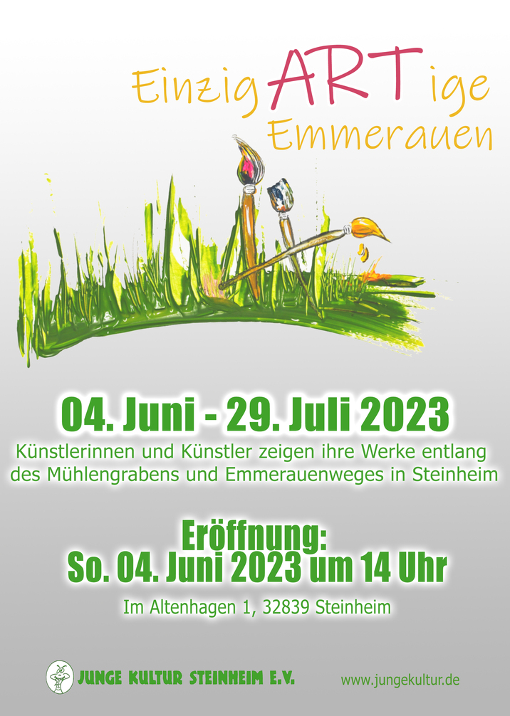 Plakat EingARTige Emmerauen 2023